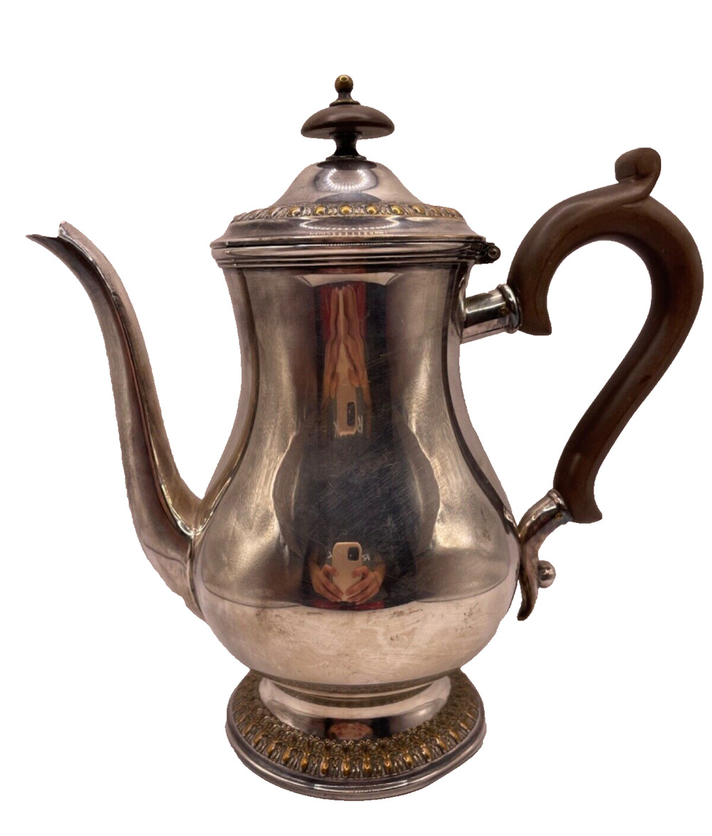 Vintage Wilcox Silver Soldered Teapot 8.5 " Tall
